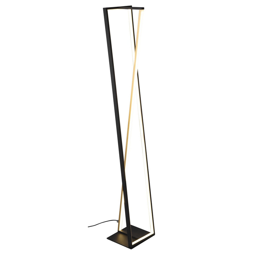 Lampa de podea, Trio, LED, IP20, Metal, Negru