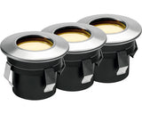 Spoturi Led Incastrate 1w 11 Lumeni 70x42mm, Pentru Exterior Ip67, 3 Bucati