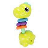 Jucarie Bebelusi, BamBam, Dinozaurul cu Inele, Verde-Multicolor