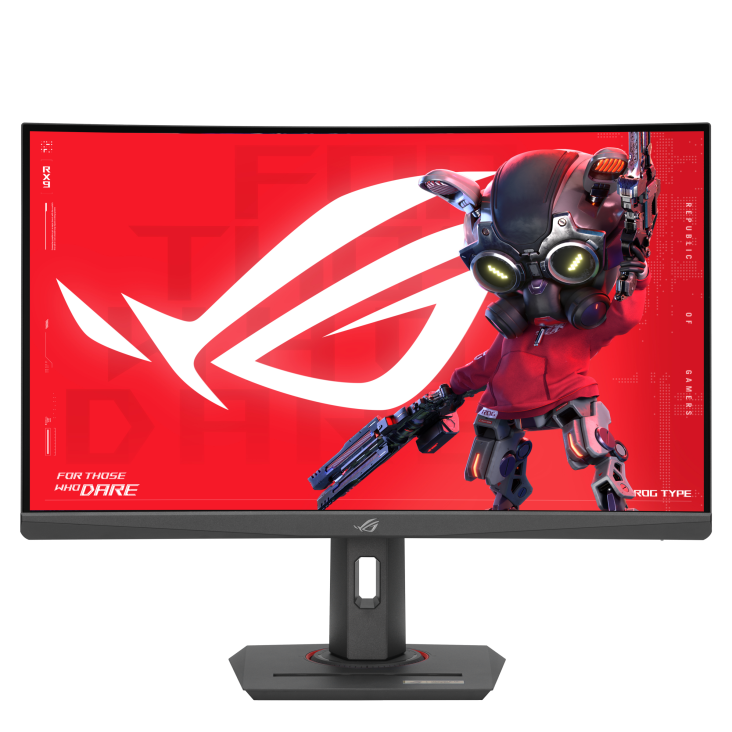 Monitor gaming curbat ASUS ROG Strix XG27WCS 27" Fast VA, WLED, 1500R, QHD, 16:9, 180Hz, 400cd/m2, 1ms, HDMI, DP, USB-C, alb