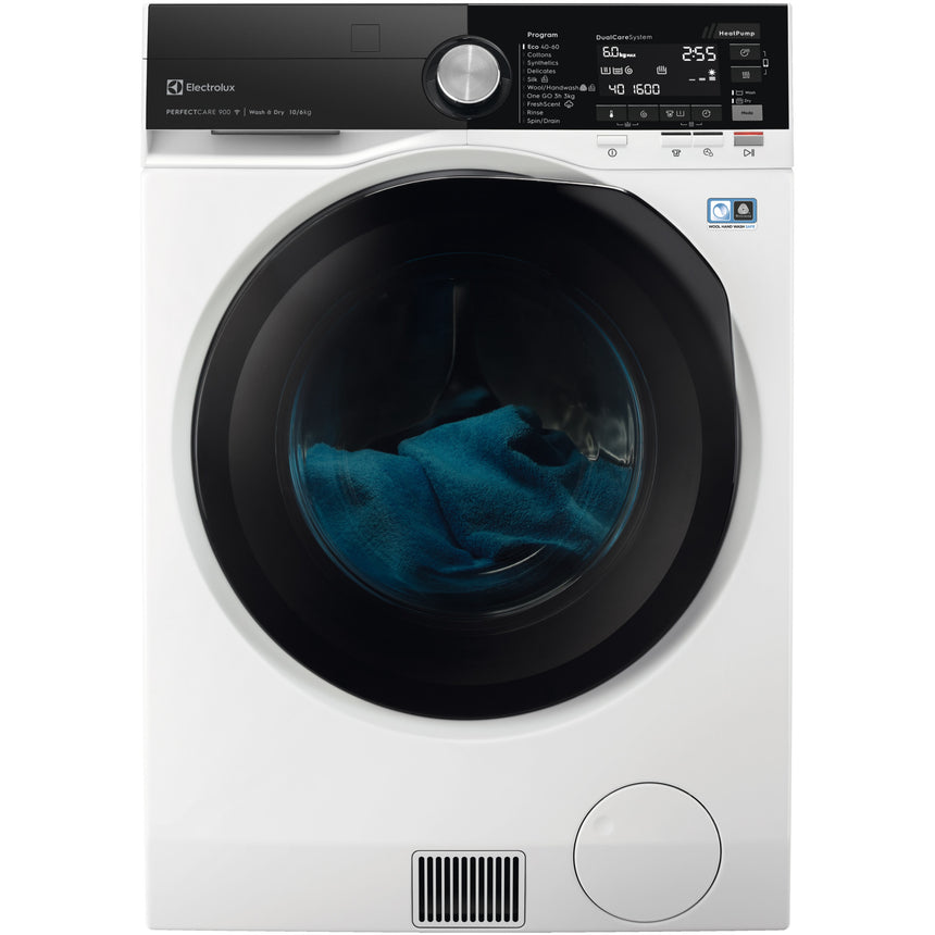 Masina de spalat rufe cu uscator Electrolux EW9W161BC, Spalare 10 Kg, Uscare 6 Kg, 1600 rpm, Clasa C, DelicateCare, UltraCare, DualCare, SteamCare, SensiCare, Alb