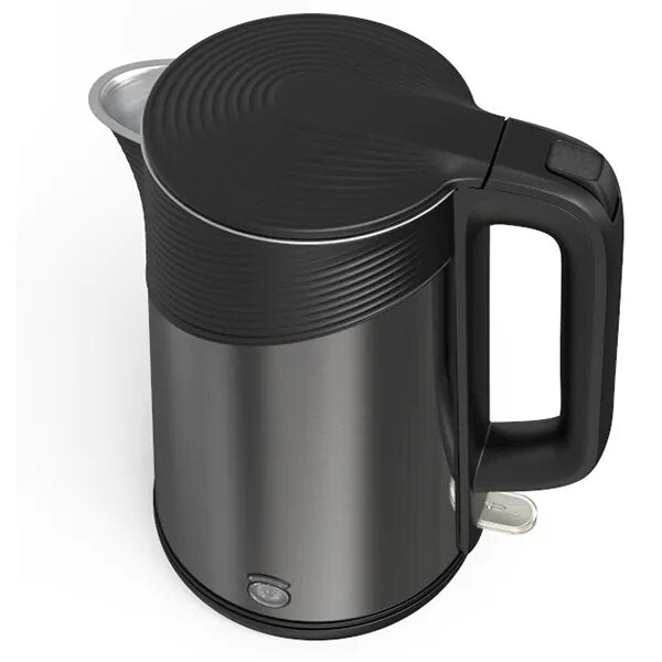 Cana electrica AENO AEK0003, 2200W, 1.7 L, Protectie STRIX, Pereti dubli, Protectie supraincalzire, Grafit/Negru