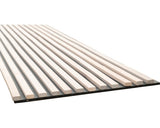 Panou Riflaj Decorativ Nature Lamele Stejar Masiv Gri 2, 5x60x250 Cm