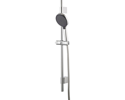 Set dus AVITAL Gauja para dus 3 functii bara perete 80 cm furtun dus 150 cm crom