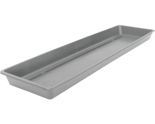 Farfurie Ghiveci Lafiora Extra Flor, Plastic, L 80 Cm, Gri