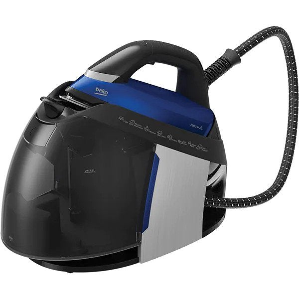 Statie de calcat BEKO SGA8328B, 2800W, 450g/min, 1.8l, talpa SteamXtra, Negru-Albastru