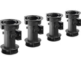 Picioare Mobila Ascunse Hettich Ø25x(100-120) Mm, Inaltime Reglabila, Plastic Negru, Pachet 4 Bucati