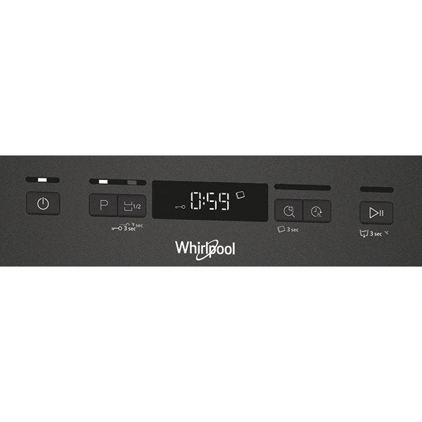 Masina de spalat vase Whirlpool WFO3O32NPX, 14 seturi, 10 programe, Clasa D, Motor Inverter, PowerClean Pro, Tehnologia al 6-lea Simt, Sistem Natural Dry, 60 cm, Inox