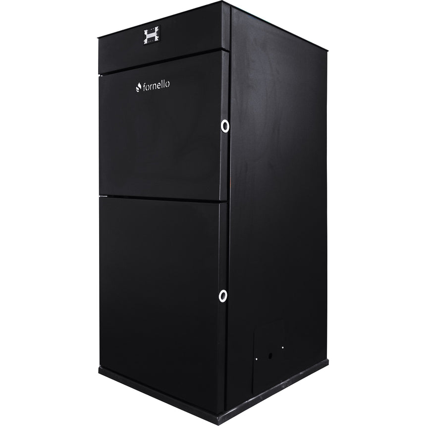 Centrala peleti Fornello Pellet King 25 kw, completa pentru incalzire, pompa circulatie, vas expansiune, telecomanda, buncar 70 kg, tiraj fortat, aprindere automata, curatare facila