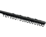 Set Sina Perdea Aluminiu, Neagra, 1 Canal 150 Cm