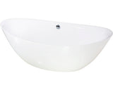 Cada de baie ovala freestanding Tender Max 87x180x65 cm acril alb