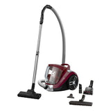 Aspirator fara sac Rowenta Compact Power XXL RO4873EA, 550W, 2.5L, 8.8m monocyclonic, animal care, perie Easybrush, visiniu