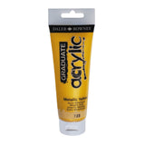 Culoare acrilica Graduate Daler Rowney - Metallic Yellow - 120 ml
