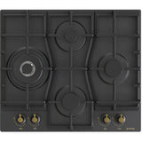 Plita incorporabila pe gaz, Gorenje, 60cm, 4 plite, 8150W, control mecanic, negru