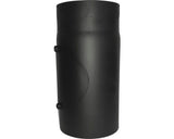 Burlan Cu Gura De Vizitare Din Tabla De Otel Ø150 Mm Negru 0, 25 M
