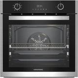 Cuptor incorporabil GRUNDIG GEBM19300BP, Electric, Autocuratare Pirolitica, 71 l, Clasa A+, Negru-Inox