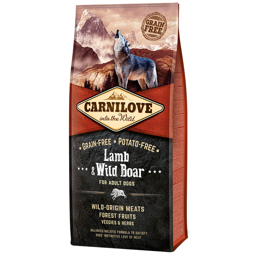 Hrana uscata pentru caini Carnilove, Adult, Miel & Mistret, 12 Kg