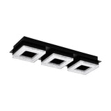 Plafoniera EGLO FRADELO 1 99325, LED 3X4W 1200lm 3000K IP20, Negru