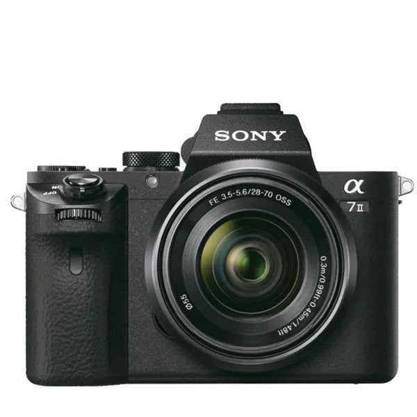 Aparat foto Mirrorless Sony Alpha A7II, 24.3 MP, Full-Frame, Wi-Fi, NFC, E-Mount, ISO 50-25600, Negru + Obiectiv SEL2870 28-70mm, Negru