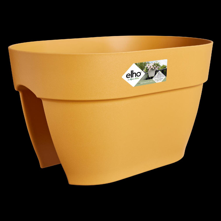 Jardiniera pentru balustrada Vibia Campana Flower Bridge 40 cm, culoare galben