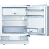 Frigider cu 1 usa incorporabil Bosch KUL15AFF0, 123 l, Clasa F, MultiBox, SuperFreezing, FreshSense, H 82 cm, Argintiu