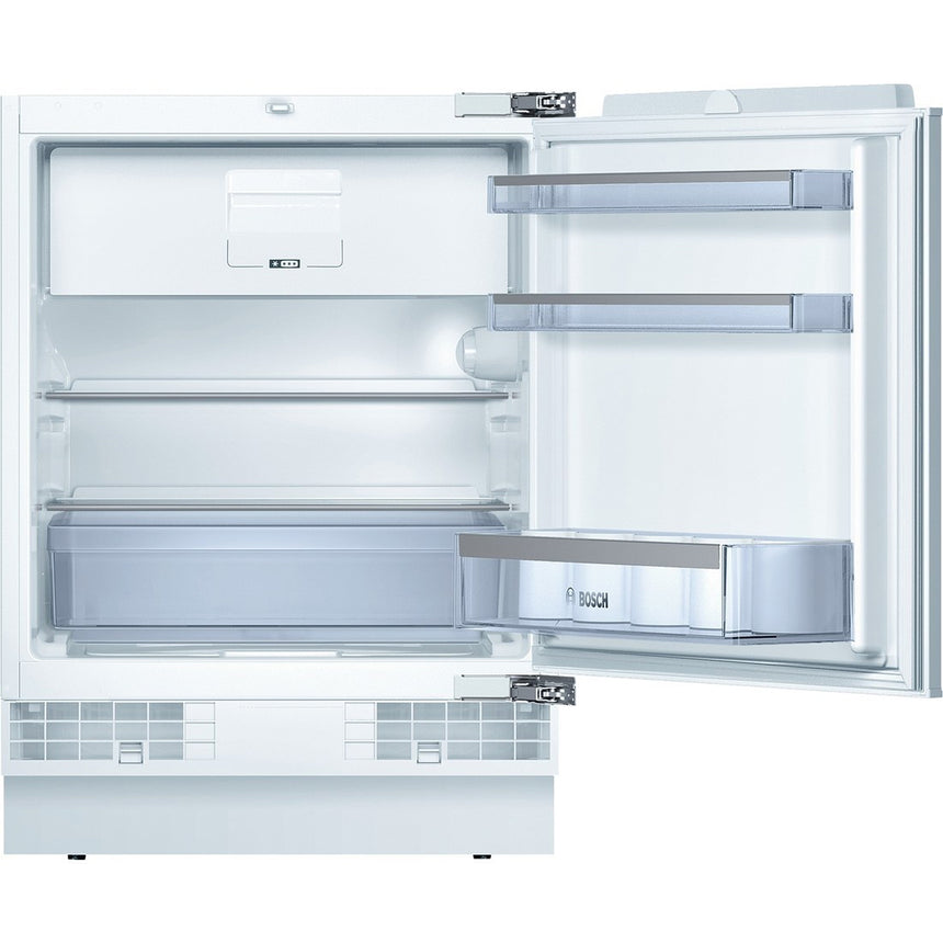 Frigider cu 1 usa incorporabil Bosch KUL15AFF0, 123 l, Clasa F, MultiBox, SuperFreezing, FreshSense, H 82 cm, Argintiu