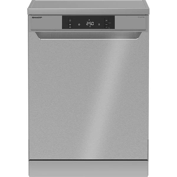 Masina de spalat vase independenta SHARP QW-NA31F45EI-EU, 15 seturi, 6 programe, 60 cm, Clasa E, Inox