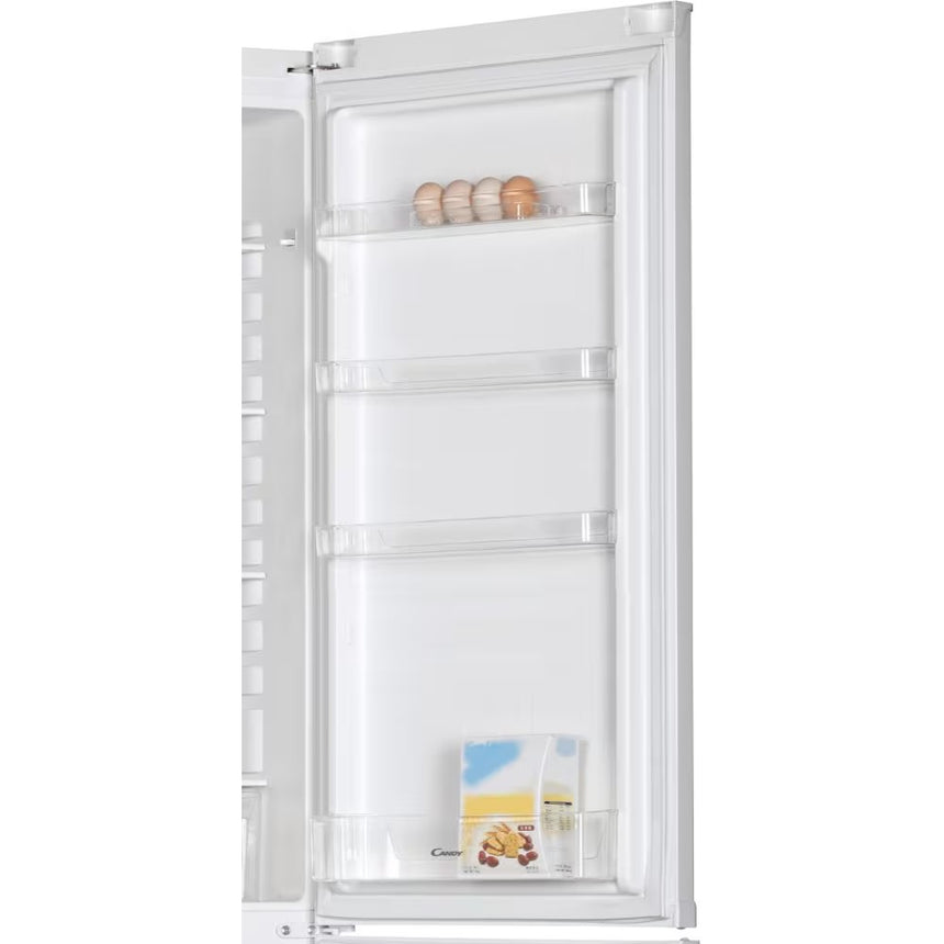 Combina frigorifica Candy CCG1S 518EW, 252 l, Super Freezing, Rafturi din sticla, Usi reversibile, Clasa E, H 180 cm, Alb