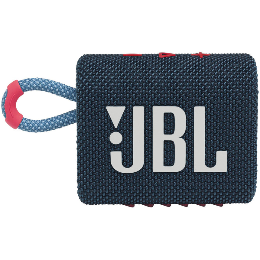 Boxa portabila JBL GO3, IPX67, Bluetooth, Albastru-Roz