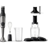 Mixer vertical Philips HR2684/00 Seria 5000, 1200 W, Tehnologie SpeedTouch, Aparatoare impotriva stropirii pentru lama, Indicator de viteza cu LED, Accesorii tel, tocator XL si spiralizator, negru/argintiu