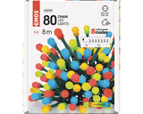 Instalatie luminoasa Craciun Emos Cherry cu 8 jocuri de lumini, 80LED, 8m, IP44 MC