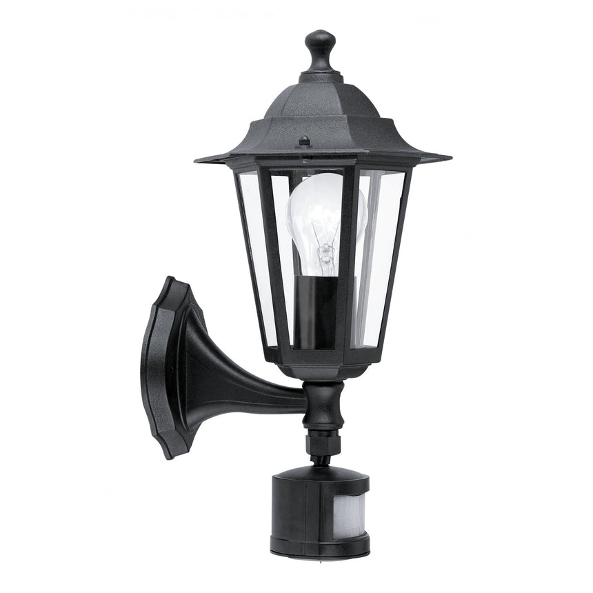 Aplica exterior cu senzor Eglo Laterna4, E27, 1x60W