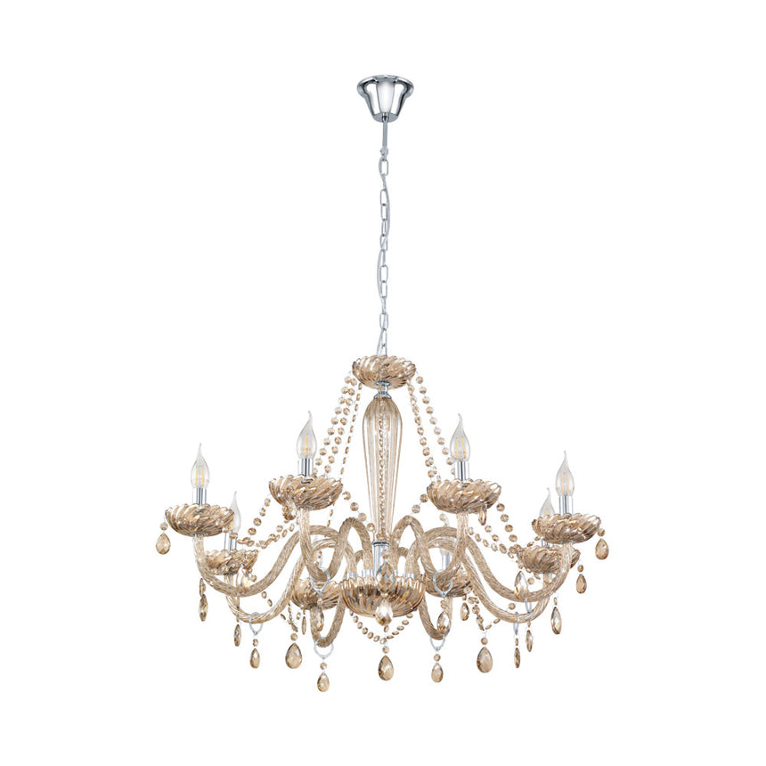 Candelabru EGLO BASILANO 39093, E14 8X40W Ø820mm, Cognac
