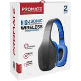 Casti PROMATE Terra, Bluetooth, On-ear, Microfon, Negru-Albastru
