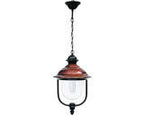 Pendul Neapol E27 Max. 1x60w, Pentru Exterior Ip23, Negru/rosu