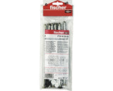 Ancore Cu Surub Fischer F10m 10x182 Mm, Pachet 6 Bucati, Pentru Rame/tocuri, Incl. Capacele De Mascare