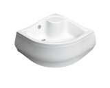 Cadita de dus semirotunda Radaway Korfu A 90x90x48 cm acril alb montaj cu panou