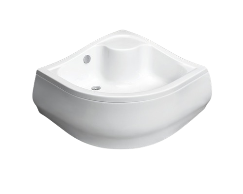 Cadita de dus semirotunda Radaway Korfu A 90x90x48 cm acril alb montaj cu panou