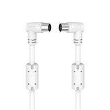 Cablu coaxial Hama 205058, 5 metri, alb