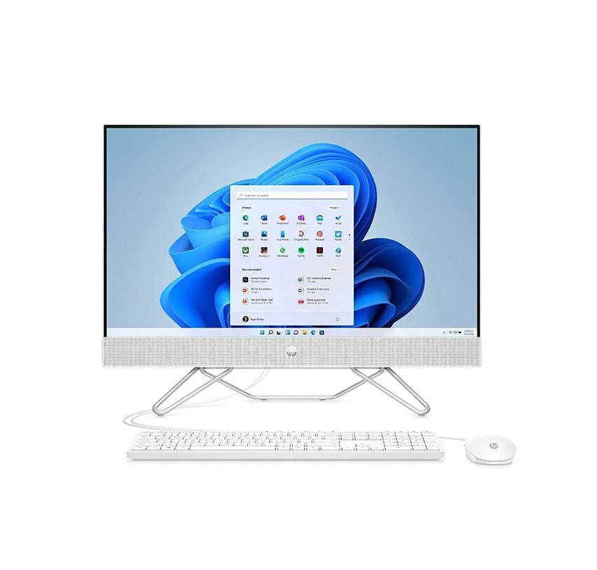 Sistem PC All in One HP 27-cb1065nq, AMD Ryzen 7 5800U pana la 4.4 GHz, 27" Full HD, 16GB, SSD 1TB, AMD Radeon Graphics, Windows 11 Home, Alb