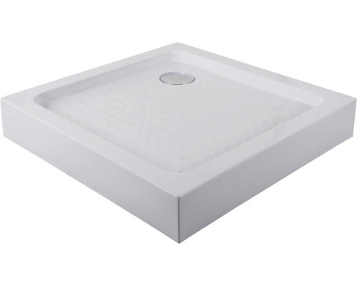Cadita de Dus Patrata Sanotechnik TT80W, 80x80x15 cm, Acril, Include Masca, Alb