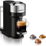 Espressor Nespresso by De'Longhi ENV120.C Vertuo Next Deluxe Chrome, 1500W, Extractie prin centrifuzie, conectare la telefon, crom argintiu, set capsule degustare inclus