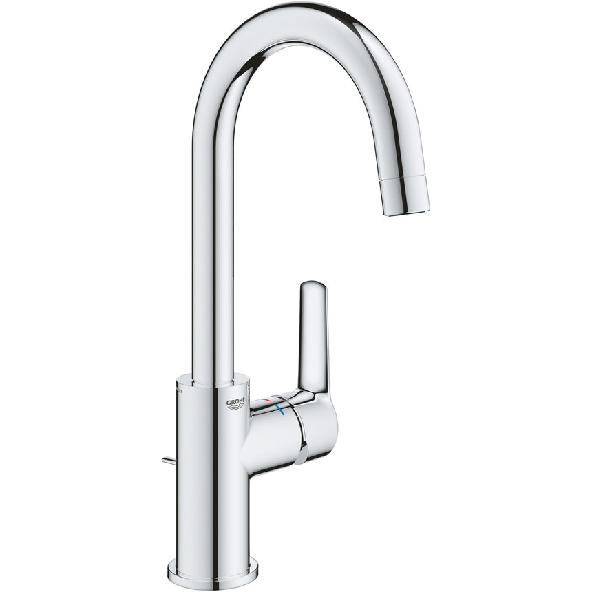 Baterie lavoar Grohe Start 24203002, 3/8'', marimea L, pivotanta, cartus ceramic, ventil cu tija, Crom
