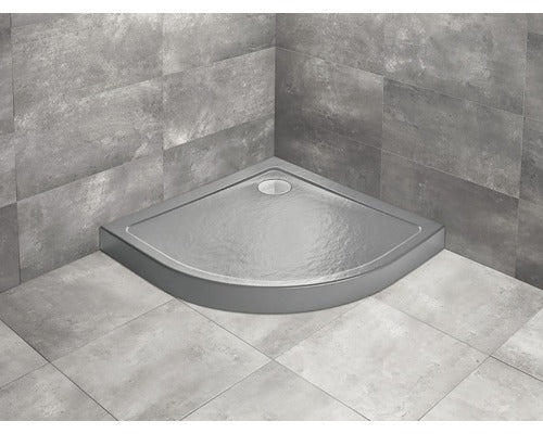 Cadita de dus semirotunda Radaway Doros A Compact 90x90x11,5 cm acril antracit