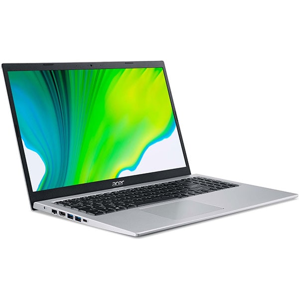 Laptop ACER Aspire 5 A515-56G-78HW, Intel Core i7-1165G7 pana la 4.7GHz, 15.6" Full HD, 16GB, SSD 512GB, NVIDIA GeForce MX450 2GB, Free DOS, Argintiu