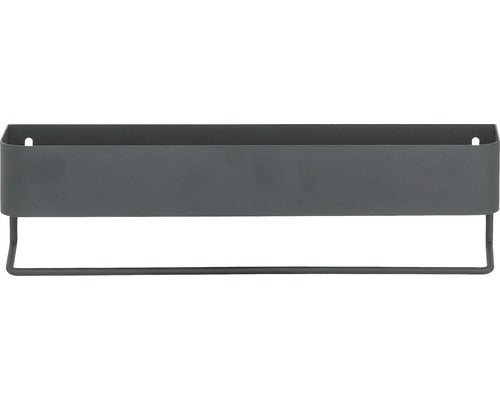 Etajera baie Sealskin Brix negru, 35 cm