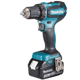 Masina de insurubat si gaurit (bormasina) pe acumulator Makita DDF485FYX3, 18 V, 1900 RPM, 28 mm diametru maxim gaurire, 2 acumulatori, incarcator