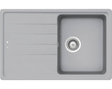 Chiuveta Bucatarie Cu O Cuva Schock Element D-100s 78x50 Cm, Cu Picurator, Reversibila, Cristalite Croma