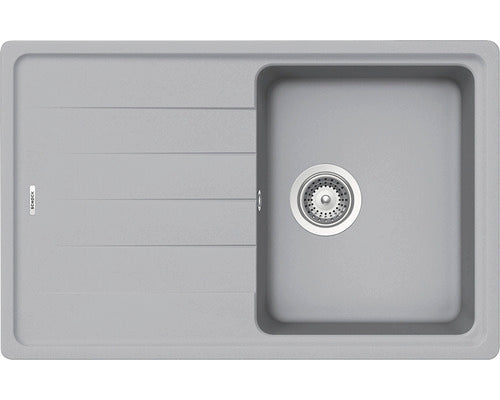 Chiuveta Bucatarie Cu O Cuva Schock Element D-100s 78x50 Cm, Cu Picurator, Reversibila, Cristalite Croma