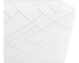 Plafoniera Cu Led Integrat Rende 19, 5w 2300 Lumeni, 380x380 Mm, Alb/argintiu